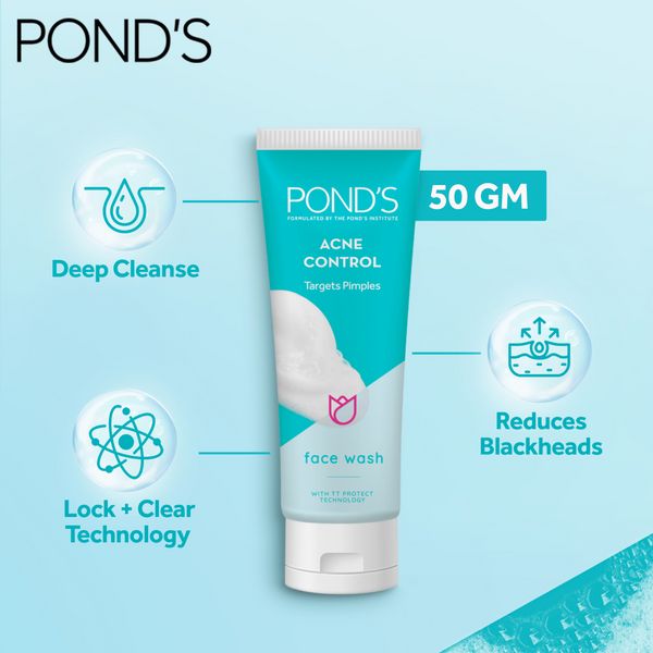 PONDS PIMPLE CLEAR FACE WASH 50G View 3