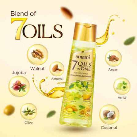 EMAMI HAIR OIL NON STICKY HAIR OIL 200ML - Rasmika Fancy