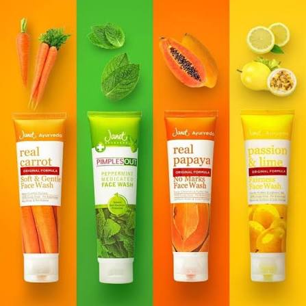 JANET PAPAYA & CARROT FACE WASH 50ML View 3