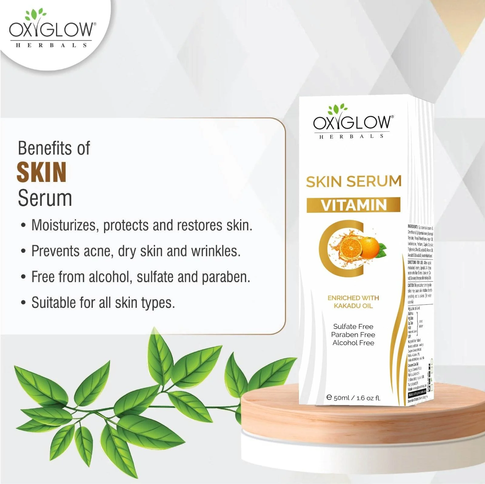 OXYGLOW VITAMIN C SERUM 50ML - Rasmika Fancy