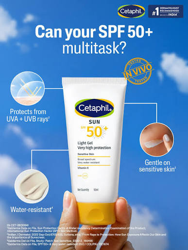CETAPHIL SUN 50 LIGHT GEL 50ML - Rasmika Fancy