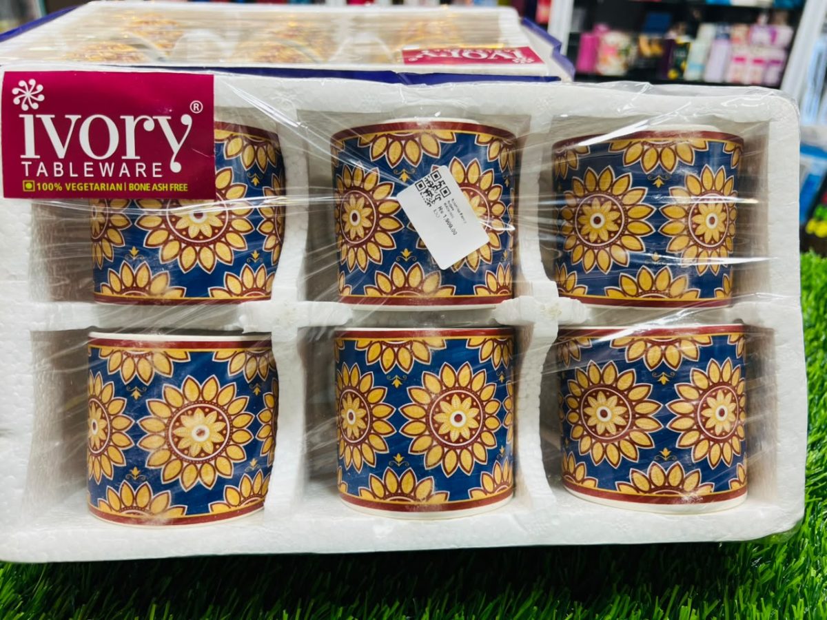 IVORY TEA CUPS - Rasmika Fancy