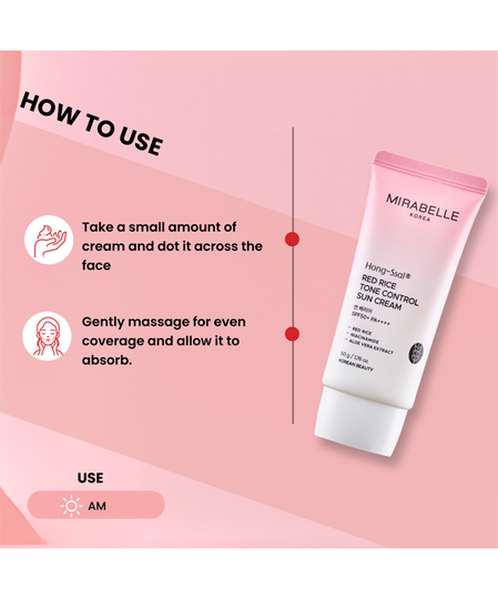 MIRABELLE RED RICE SUN CREAM 50G View 4