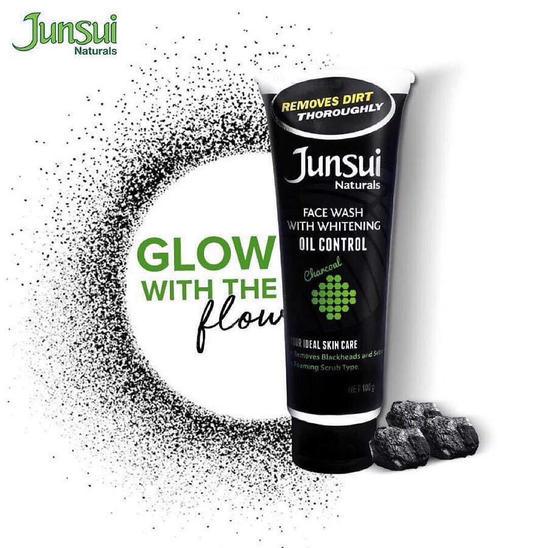 JUNSUI CHARCOAL FACE WASH 100G - Rasmika Fancy