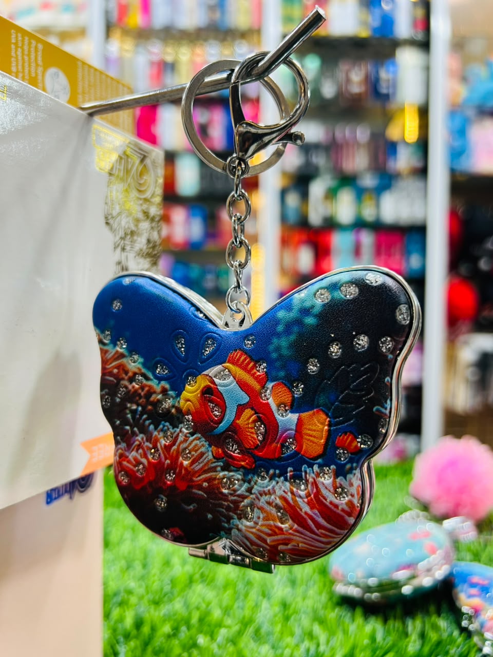 MIRROR KEY CHAIN  70/120P - Rasmika Fancy