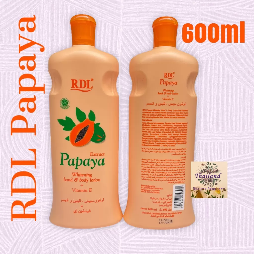 RDL PAPAYA BODY LOTION 600ML View 2