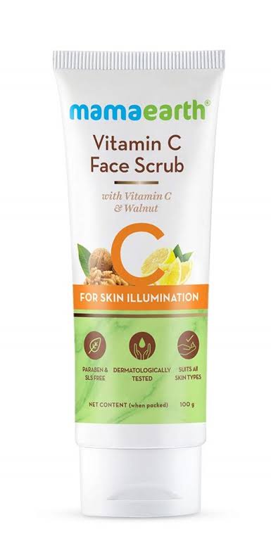MAMAEARTH WALLNUT FACESCRUB 100G - Rasmika Fancy