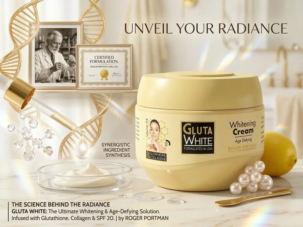 GLUTA WHITE  WHITENING CREAM 275ML View 2