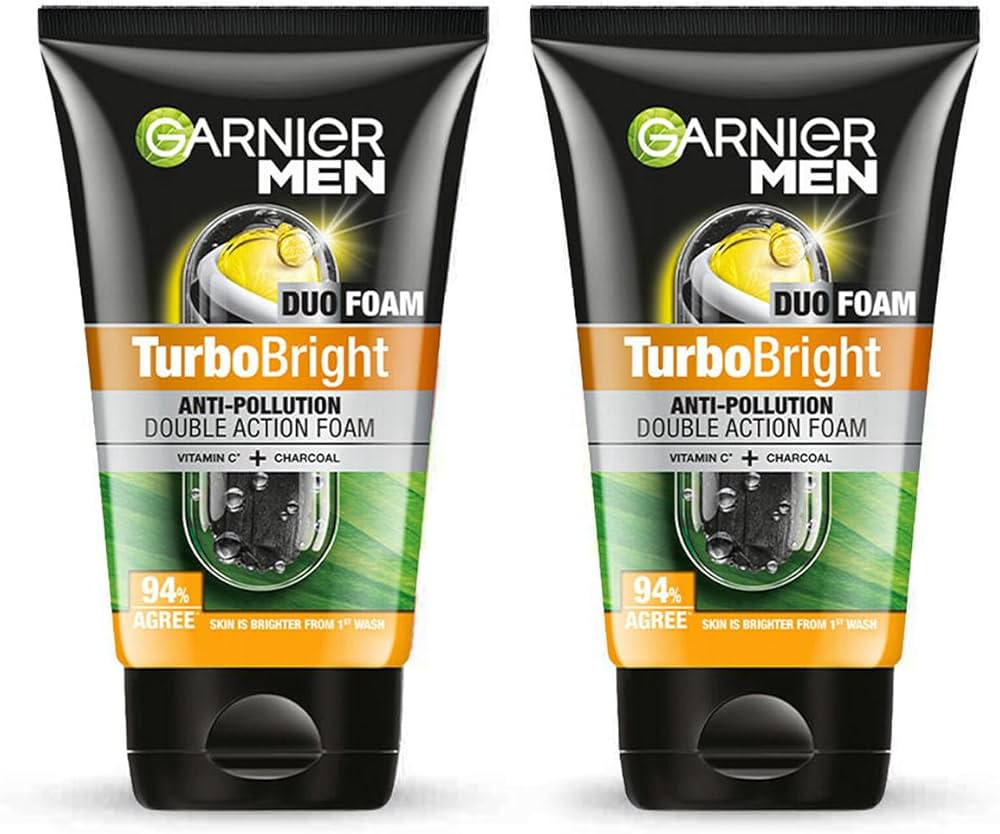 GARNIER MEN TURBO BRIGHT FACE WASH 50G View 3